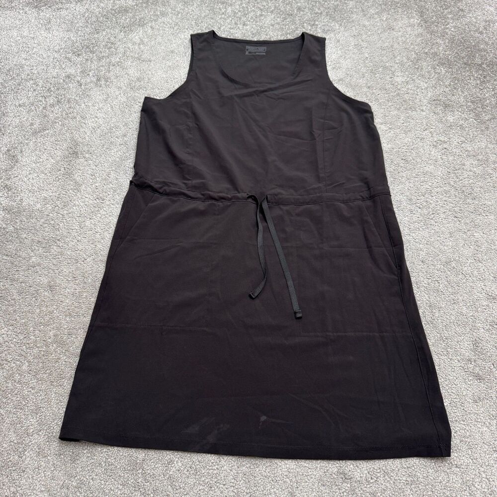 Patagonia Fleetwith DWR Stretch Hiking Outdoor Tank Dress Womens M Black Pockets